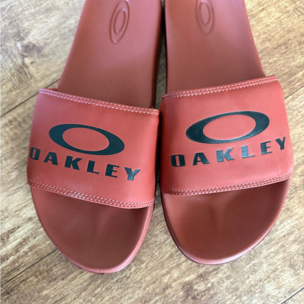 Oakley Red Slide Sandals